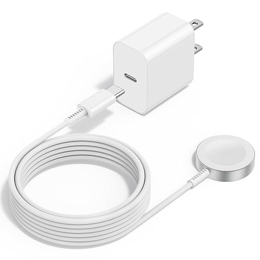 Upgraded Apple Watch Charger, Magnetic Fast Charger, USB C Charger Block Plug by Gyusity