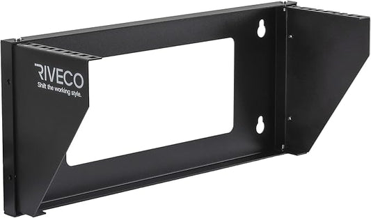 RIVECO 3U Wall Mount Rack for Network| Reinforced Heavy Load 66-99 LBS Small by RIVECO