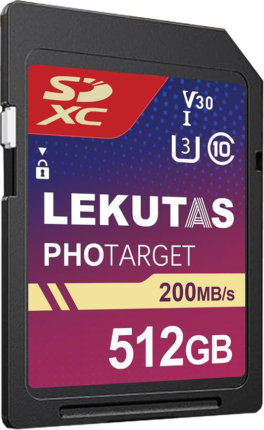 512GB SDXC UHS-I Memory Card by LEKUTAS