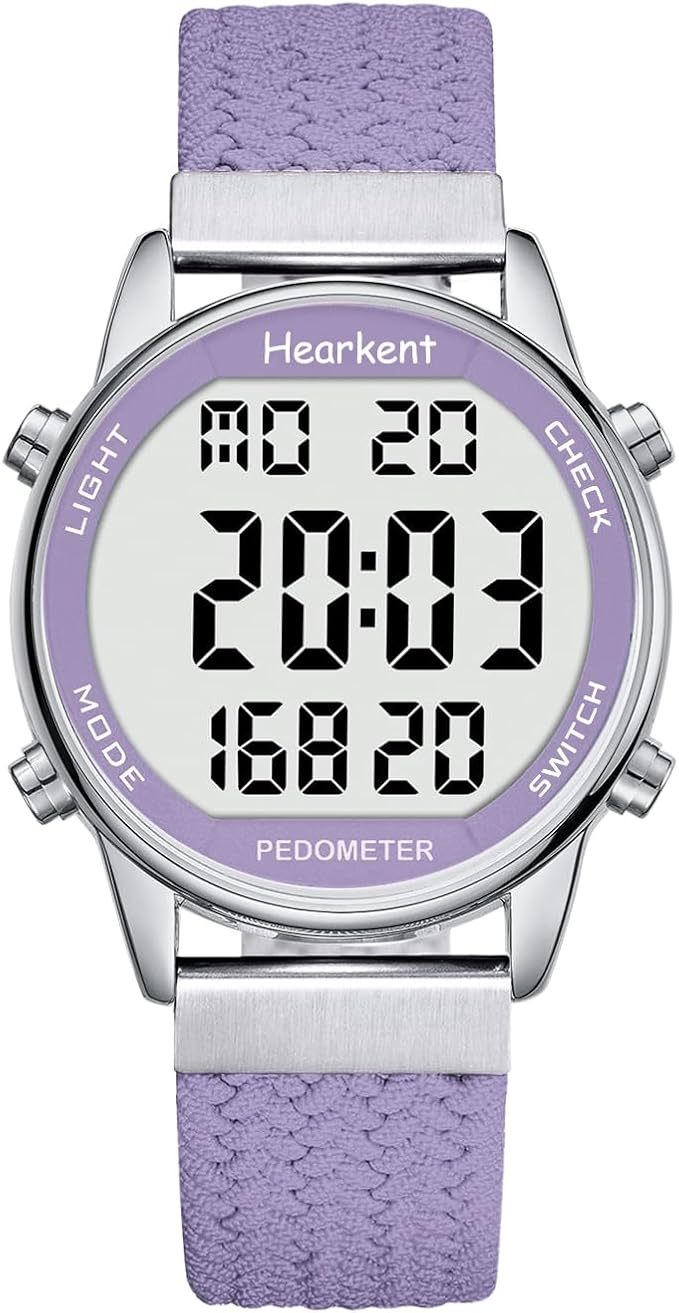 Hearkent Pedometer Watch for Walking Steps and Miles-Men&Women-Step Counter for by Hearkent