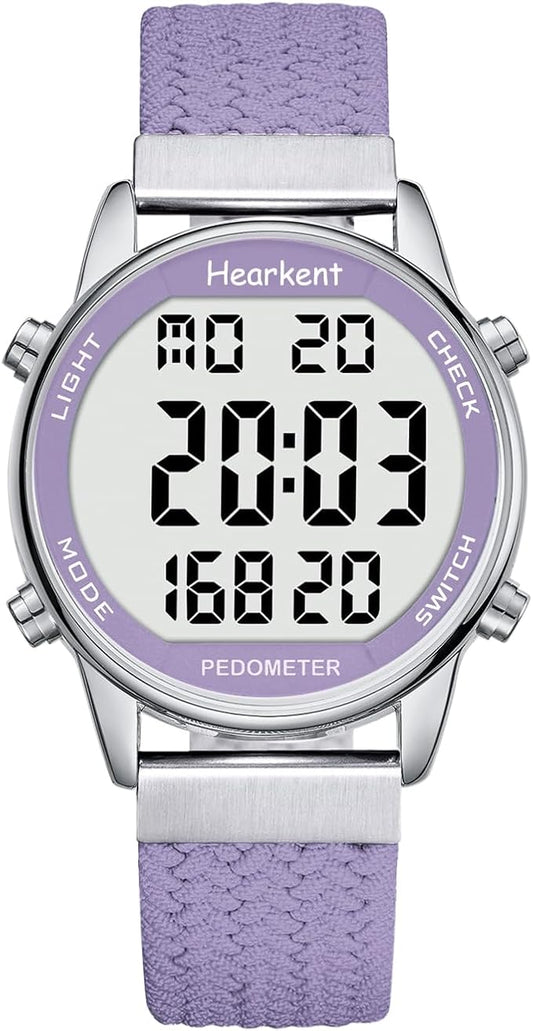 Hearkent Pedometer Watch for Walking Steps and Miles-Men&Women-Step Counter for by Hearkent