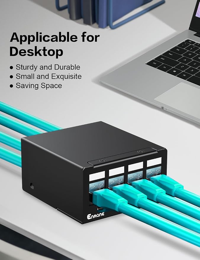 4 Port Patch Panel Blank Keystone Patch Panel UTP&STP Compatible - Image 7