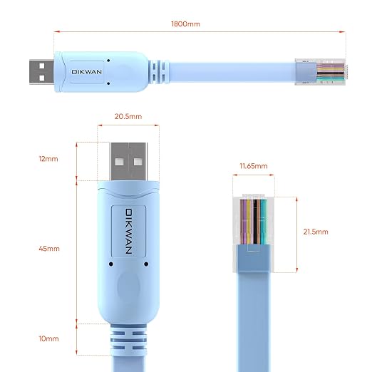 USB Console Cable, USB to RJ45 Console Cable - Image 9
