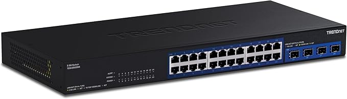 TRENDnet 28-Port Multi-Gig Switch, TEG-S50284, 24 2.5Gb RJ45 Ports, 4 x 10G by TRENDnet