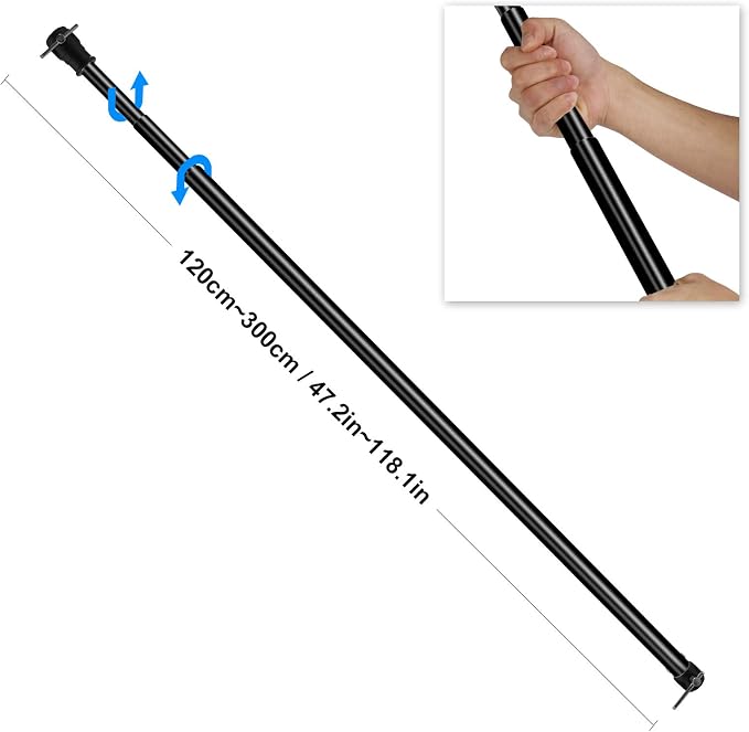 Pro Telescopic Background Support Cross Arm Crossbar, Heavy Duty Adjustable - Image 5
