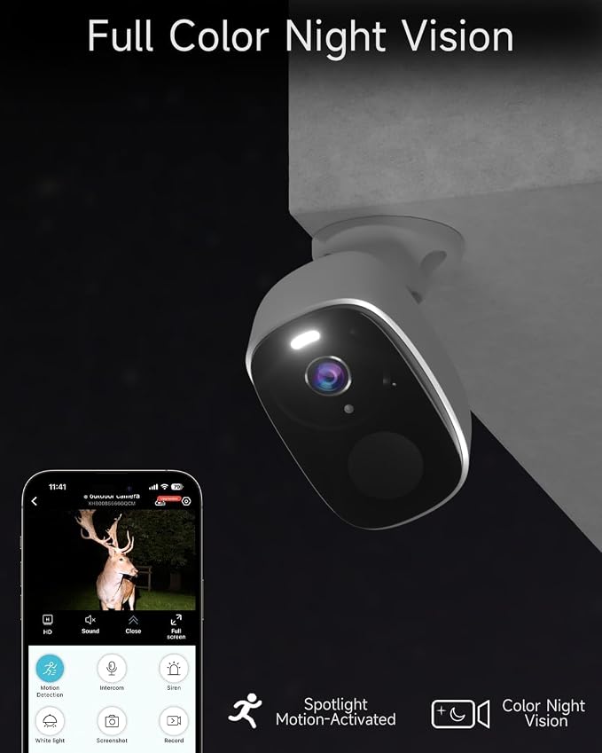 ELECCTV Upgraded 5G/2.4G WiFi Security Cameras Wireless Outdoor, 2K Battery - Image 6