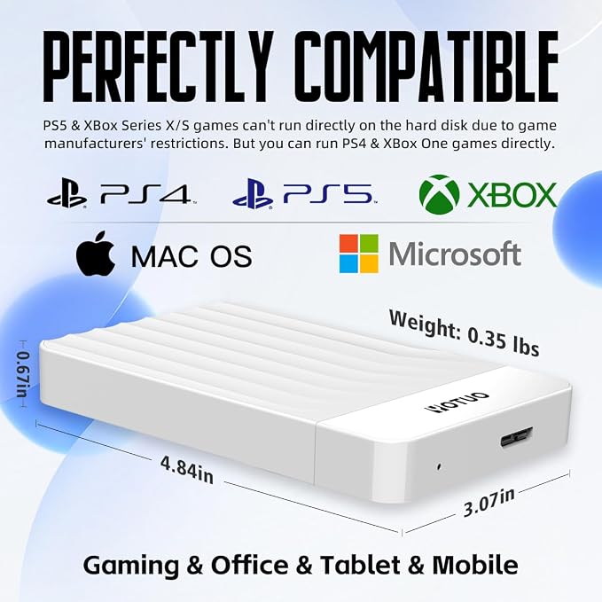 YOTUO Portable External Hard Drive Storage Expansion Mobile HDD USB 3.0 - Image 3