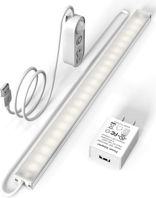 ASOKO Motion Sensor Dimmable Led Under Cabinet Lighting, 12 inches Plug in Led by ASOKO