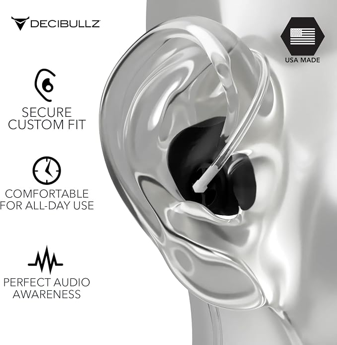 Decibullz Custom Moulded Security Two-Way Radio Surveillance Earpiece Set - Image 4