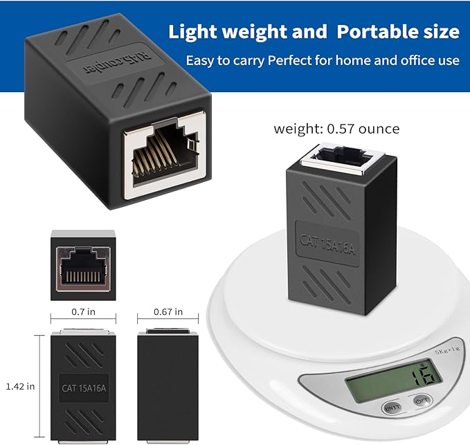 RJ45 Coupler, Ethernet Network Cable in line Coupler - Image 4
