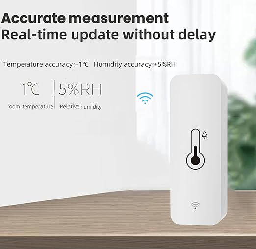 2 Pack WiFi Temperature Humidity Sensor: Wireless Temperature Humidity Monitor - Image 4