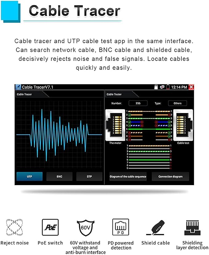 5.4 inch CCTV Tester IP and Analog - Image 5