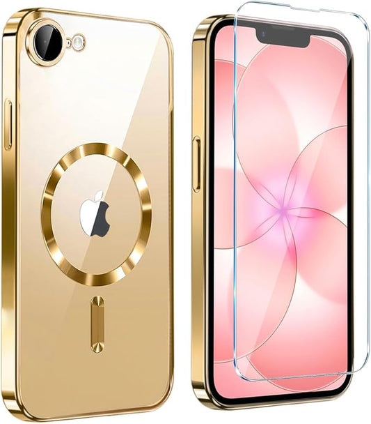 Magnetic Glossy Case for iPhone 17e, iPhone17e/16e Phone Case Slim Clear Luxury by Unknown