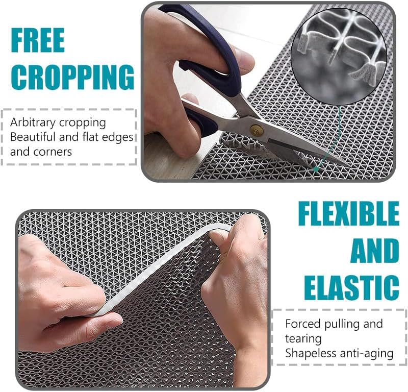 Anti Slip Drainage Mat Cutable Pool Flooring Bathroom Mats 4FTX29FT PVC Mesh - Image 5