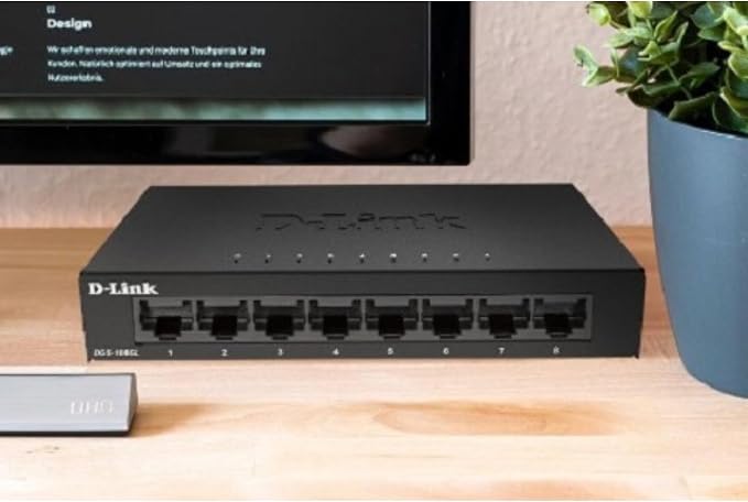 D-Link 8-Port Gigabit Unmanaged Ethernet Switch, Sturdy Metal - Image 2