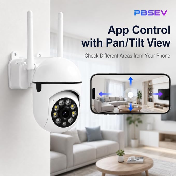 Security Camera Indoor 1080P Wired, Pan/Tilt Control, Two-Way Audio, Easy Setup - Image 4