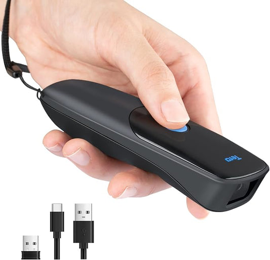 Tera Pro Extreme Performance Wireless 1D 2D QR Barcode Scanner Mini Portable by Tera