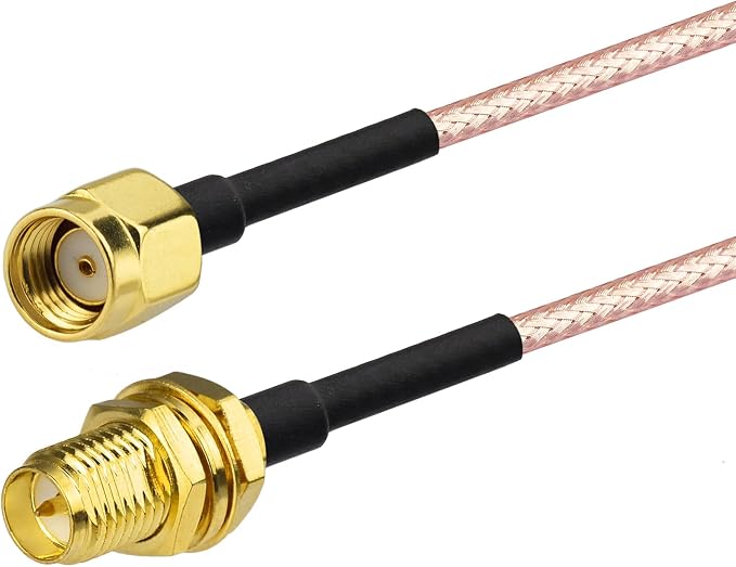 Yuslao RP-SMA Male to RP-SMA Female Bulkhead Mount RG316 Antenna Extension - Image 7