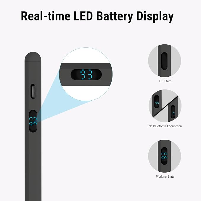 Active Stylus Pen with LED Display, 2-in-1 Dual Modes Digital Pencil - Image 7