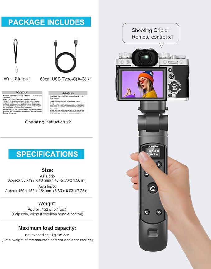 for Fujifilm Tripod with Rechargeable Remote Control - Image 7