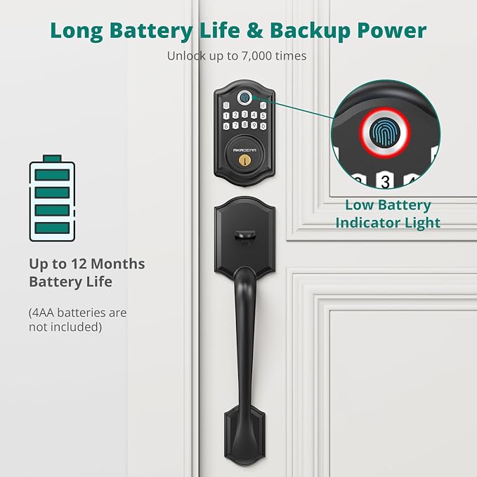 AkaGear DS10 Keyless Entry Door Lock - Image 6