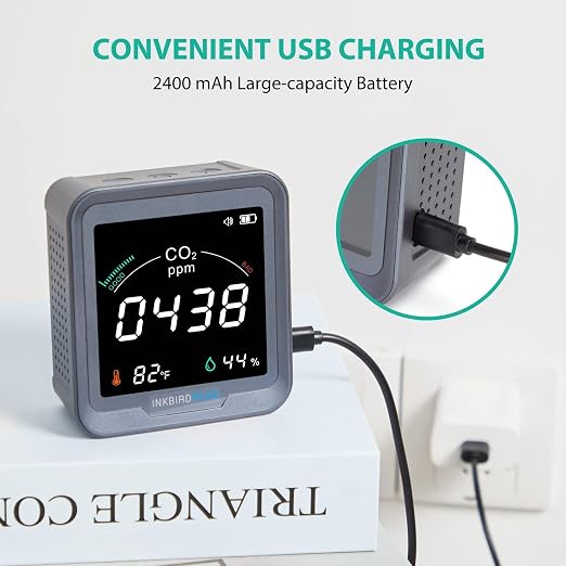 INKBIRDPLUS Ndir Air Quality Monitor Indoor - Image 5