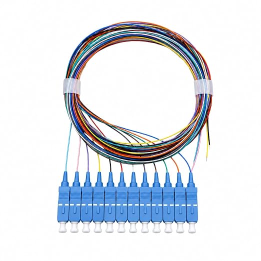 Elfcam® - 12-Fibre SC/UPC OM3 Multimode 50/125um Colour-Coded Optical Fibre by Fibersolutionspecialist