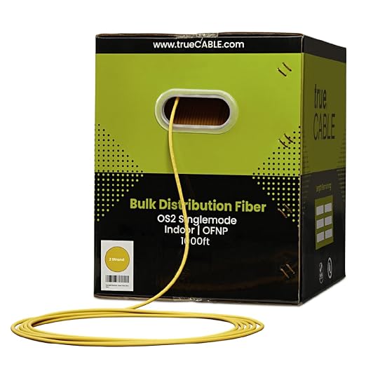 TRUE CABLE 2 Strand Fiber Indoor Distribution Cable, 1000 Feet, OS2 Single Mode - Image 3