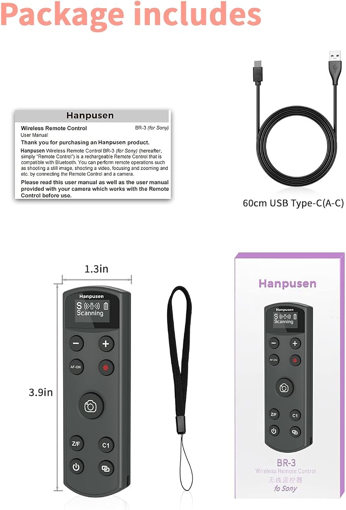 Hanpusen Rechargeable Camera Remote Control - Image 7