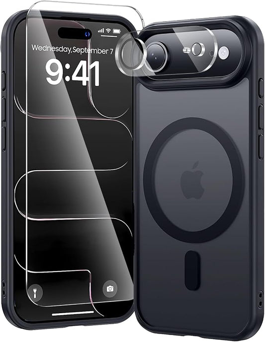 toushion 3 in 1 for iPhone Air Case Matte Black, Fits MagSafe, Screen by Unknown