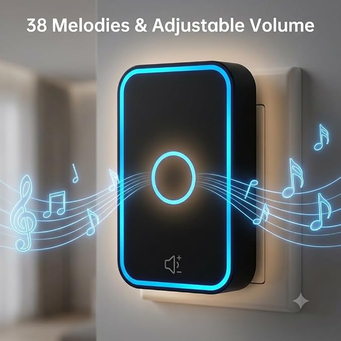Self-Powered Doorbell Battery-Free Wireless Doorbell, No Batteries Needed - Image 4