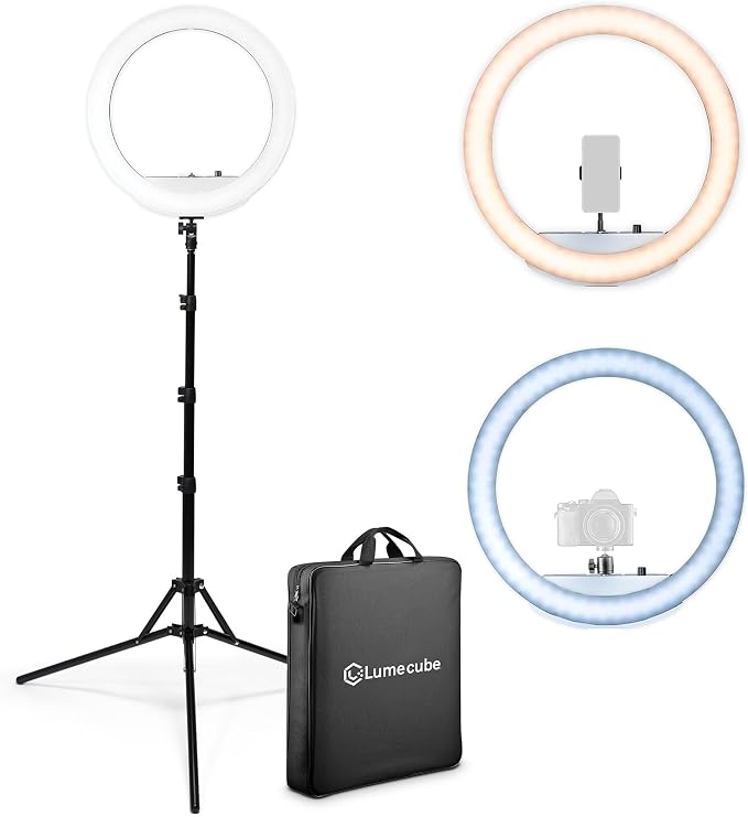 Lume Cube LED Ring Light for Videos, Live Streaming |18” Circle Light by LumeCube