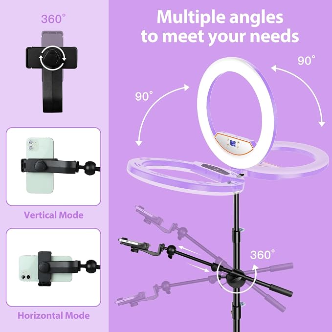 Ring Light 22inch Kit: Ring Light Tripod - Image 5