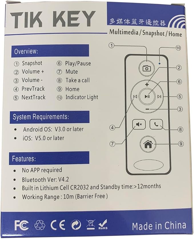 BT Multimedia Music Player Remote Control - Image 7