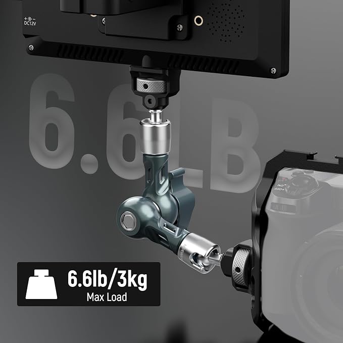 NEEWER 7" Articulating Magic Arm, Camera Monitor Mount Ball Heads Anti Twist - Image 5