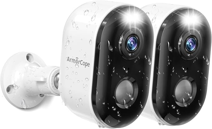 Armorcope Security Cameras Wireless Outdoor, Battery Powered 2k Color Night by Armorcope