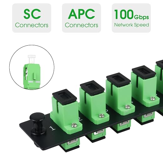 6 Simplex SCAPC Fiber Patch Panel - Image 3
