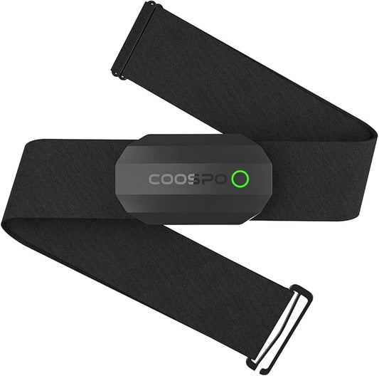 COOSPO Bluetooth Heart Rate Monitor Chest Strap H808S, ANT+ BLE HR Monitor Chest by COOSPO