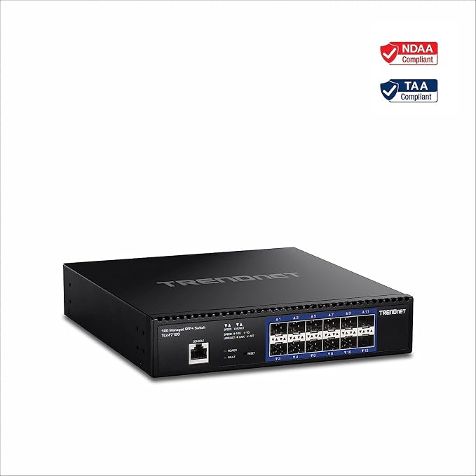 TRENDnet 12-Port 10G Layer 2 Managed SFP+ Switch, 12 x 10G SFP+ Ports, Ethernet - Image 8