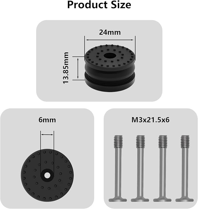 4PCS Anti-Vibration Feet Kit for Bambu Lab H2 Series, 3D Printer Parts Upgrade - Image 5