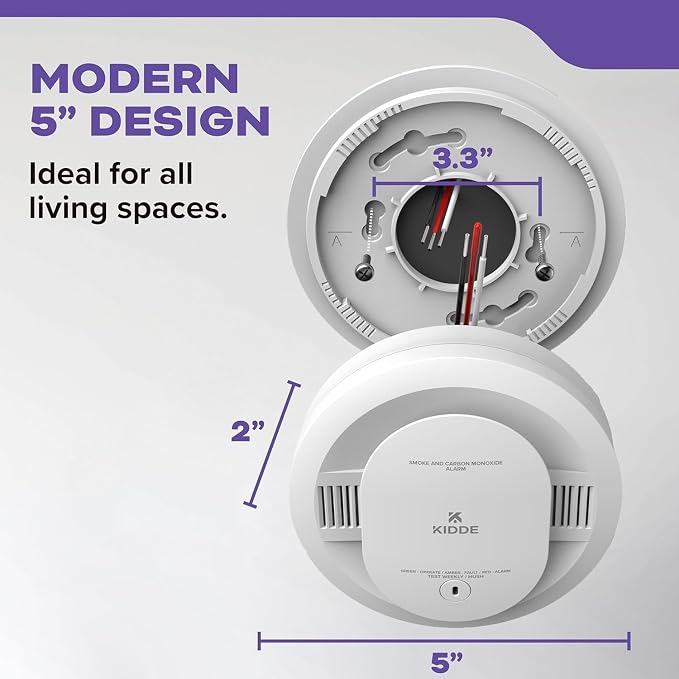 Kidde KN-COSM-IBA Hardwire Combination Smoke Carbon Monoxide Detector Battery - Image 3