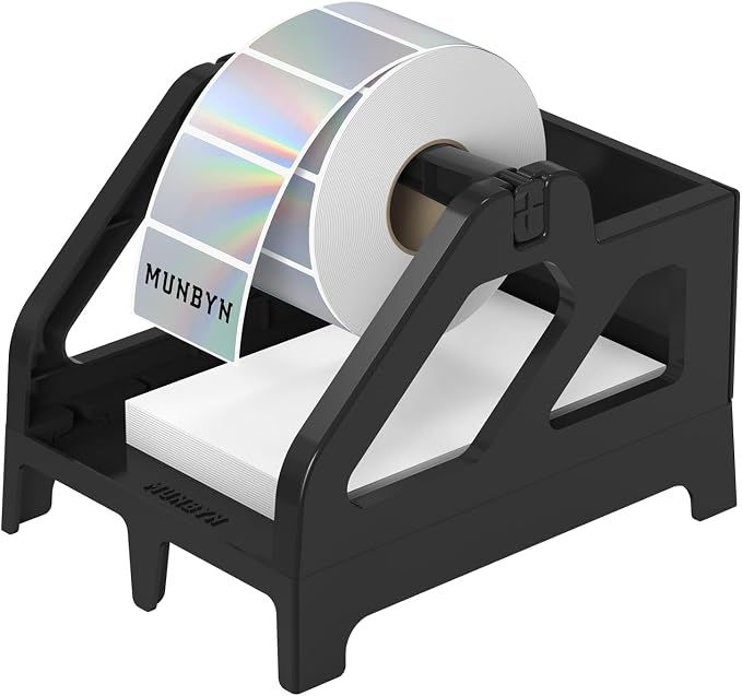 MUNBYN Label Holder for Rolls and Fan-Fold Labels, Thermal Sticker Roll Holder - Image 9