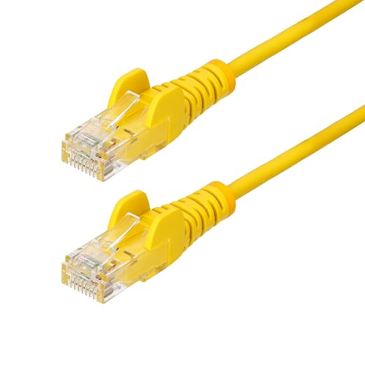 StarTech.com 5ft Yellow Slim CAT6 Ethernet Cable, Snagless RJ45, 28AWG Pure by StarTech