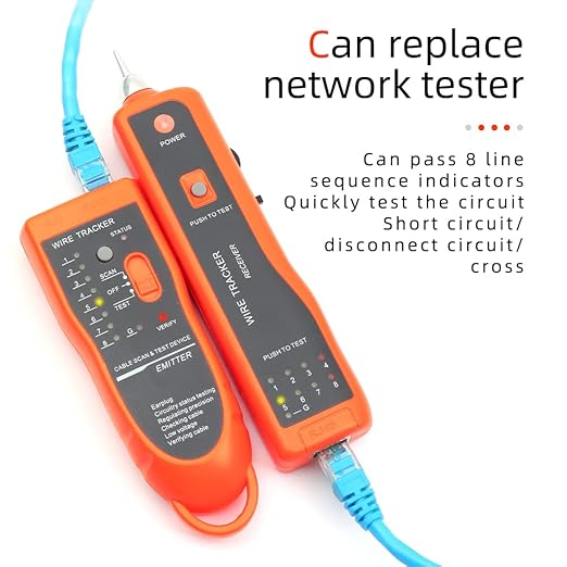 Ethernet Cable Tracker LAN Network Cables Tester Multifunction Line Finder - Image 5