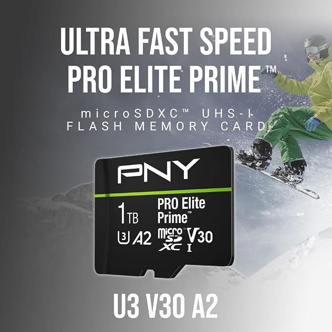 PNY 1TB PRO Elite Prime™ C10 U3 V30 A2 microSDXC Flash Memory Card – Ultra-Fast - Image 4