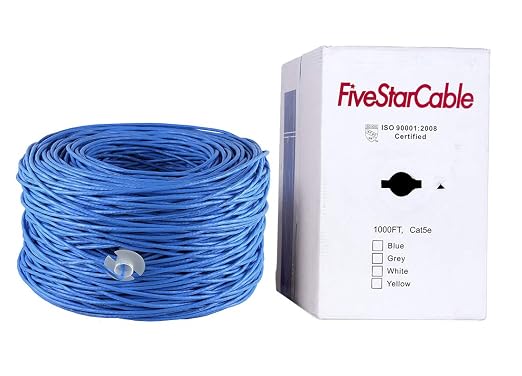 Cat5e 1000 Ft. Ethernet 24AWG 4 Twisted Pair UTP Internet Network Router LAN IP - Image 3