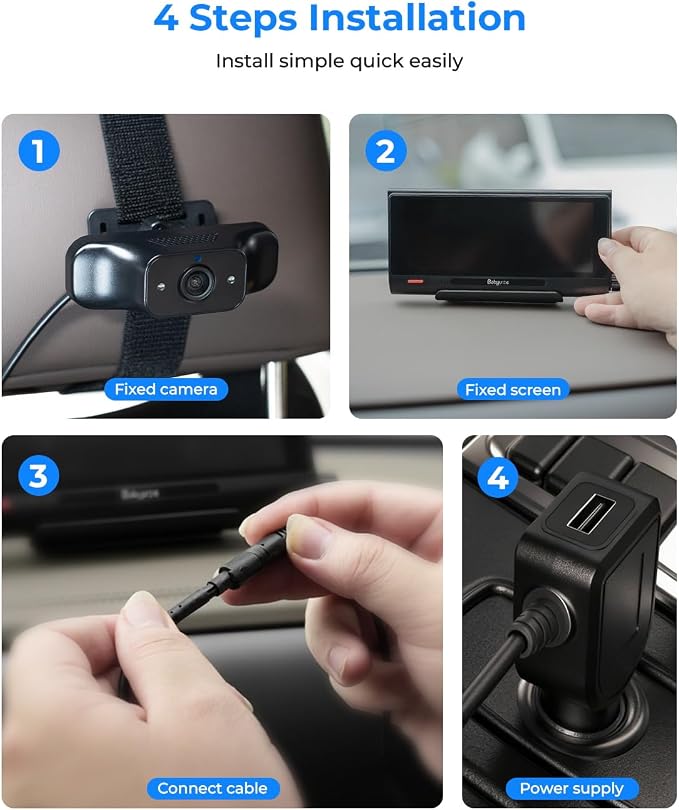 Babyvue BV7 7.2" Baby Car Camera - Image 9