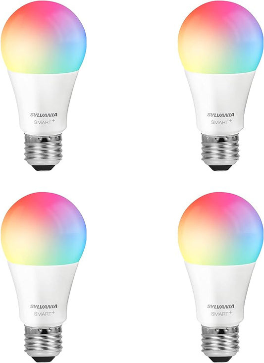 SYLVANIA Wifi LED Smart Light Bulb, 60W Equivalent Full Color and Tunable White by LEDVANCE