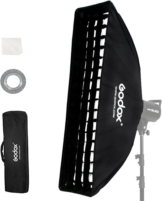 Godox FW22x90CM / 9"x36" Bowens Mount Strip Honeycomb Grid Softbox, Portable by GODOX