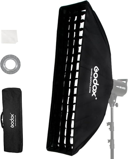 Godox FW22x90CM / 9"x36" Bowens Mount Strip Honeycomb Grid Softbox, Portable by GODOX